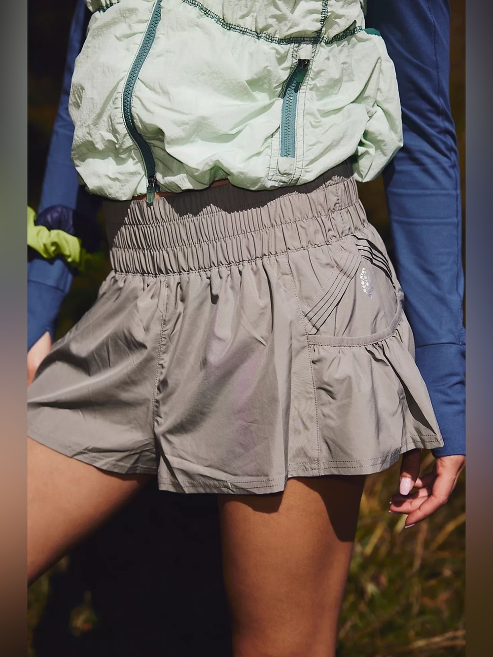 FP Movement- Get Your Flirt On Shorts - Sage Stone